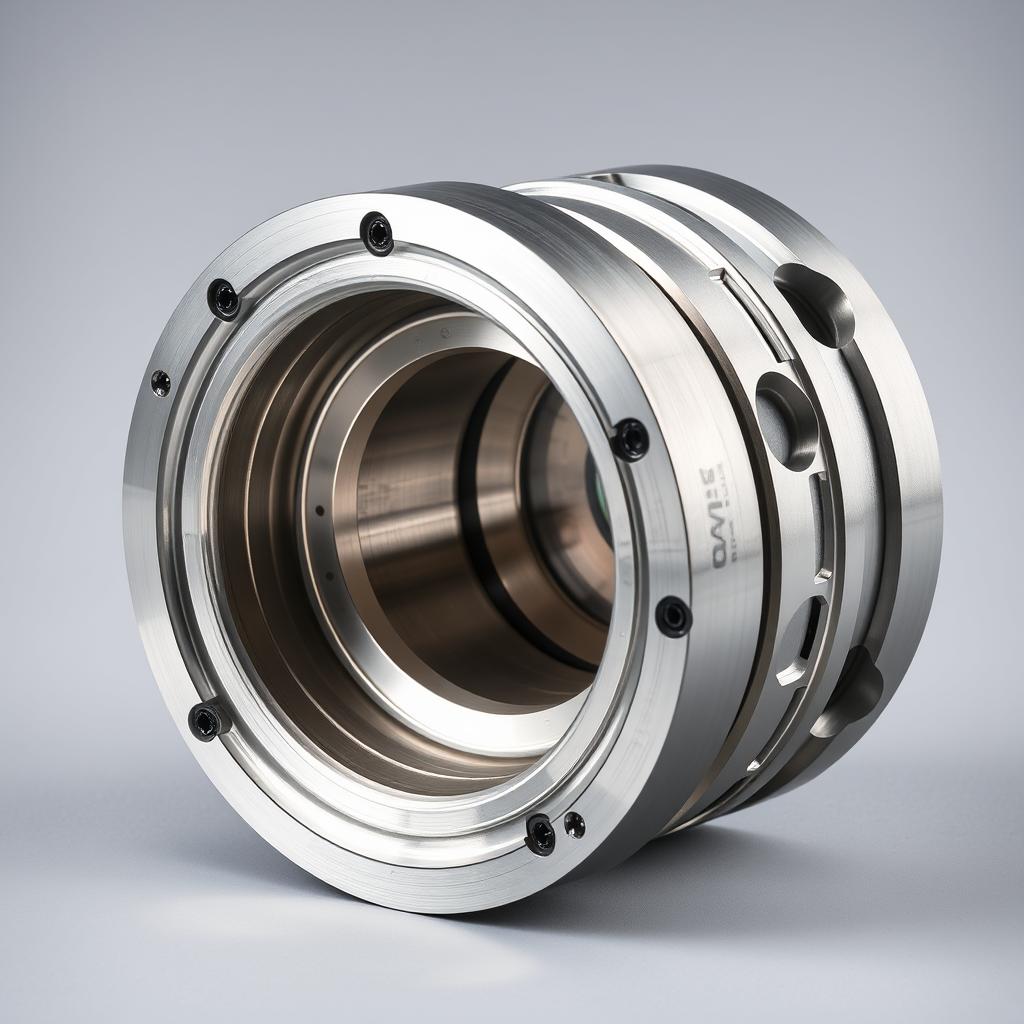 Custom titanium aerospace component with complex geometry