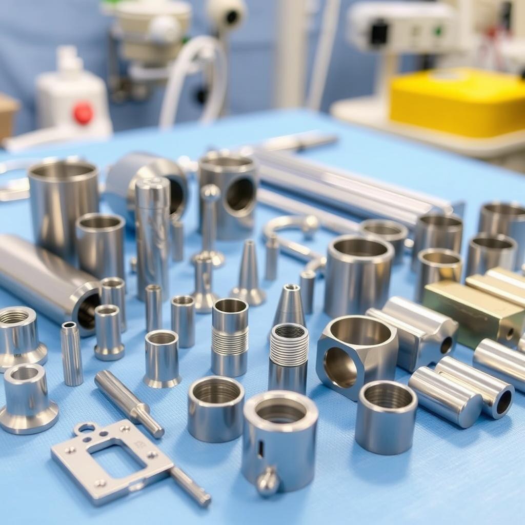 Medical device components made from stainless steel