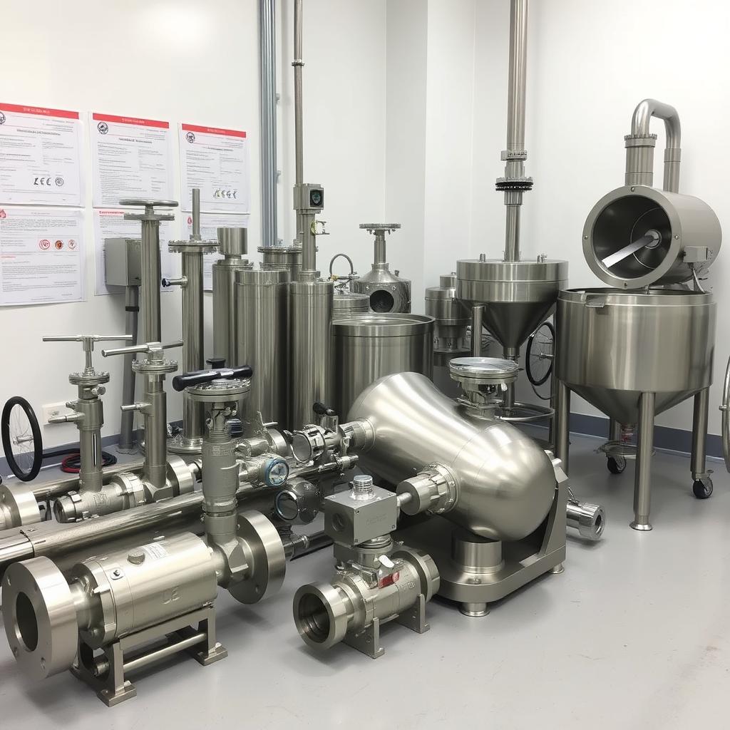 Food processing equipment stainless steel parts