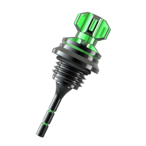 Motorcycle engine CNC two-color aluminum alloy oil dipstick