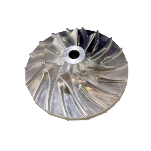 Aluminum alloy marine five-blade turbine blade impeller five-axis CNC machining parts